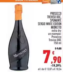 Mionetto - Prosecco Treviso DOC, Spumante Sergio White Edition