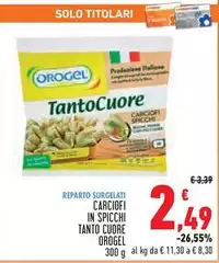 Orogel - Carciofi In Spicchi Tanto Cuore