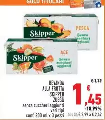 Zuegg - Bevanda Alla Frutta Skipper