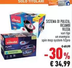 Vileda - Sistema Di Pulizia, Ricambi