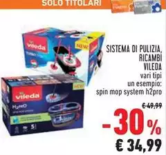 Vileda - Sistema Di Pulizia, Ricambi