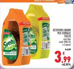 Svelto - Detersivo Liquido Per Stoviglie