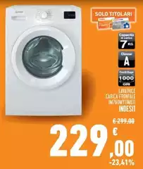 Indesit - Lavatrice Carica Frontale IW/6040TM