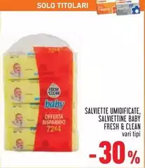 Fresh & Clean - Salviettine Baby