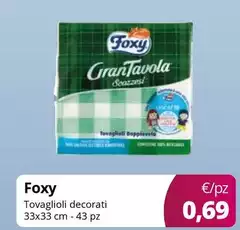 Foxy - Tovaglioli Decorati Foxy - Tovaglioli Decorati