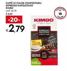Kimbo - Caffè In Cialde Compostabili Espresso Napoletano
