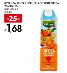 Valfrutta - Bevanda Senza Zuccheri Aggiunti Difesa