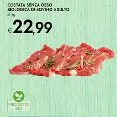 Costata Senza Osso Biologica Di Bovino Adulto
