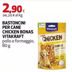 Vitakraft - Bastoncini Per Cane Chicken Bonas