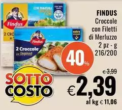 Findus - Croccole Con Filetti Di Merluzzo