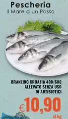 Mare - Branzino Croazia 400/600 Allevato Senza Uso Di Antibiotici