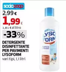 Lysoform - Detergente Disinfettante Per Pavimenti