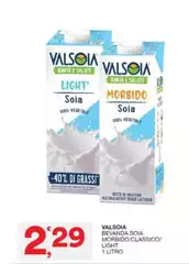 Valsoia - Bevanda Soia Morbido/ Classico/ Light