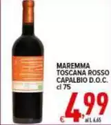 Maremma Toscana Rosso Capalbio D.O.C.