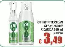 Cif - Infinite Clean Spray Ricarica