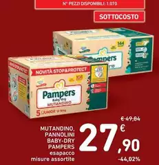 Pampers - Mutandino, Pannolini Baby-Dry