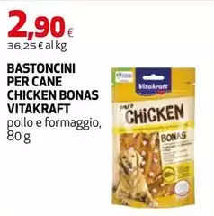Vitakraft - Bastoncini Per Cane Chicken Bonas