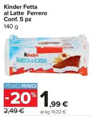 Ferrero - Kinder Fetta Al Latte