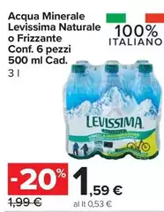 Levissima - Acqua Minerale Naturale O Frizzante