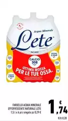 Lete - Fardello Acqua Minerale Effervescente Naturale