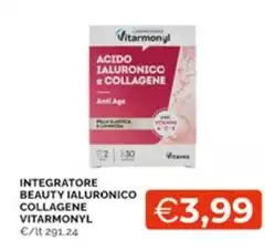 Vitarmonyl - Integratore Beauty Ialuronico Collagene