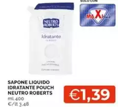 Neutro Roberts - Sapone Liquido Idratante Pouch