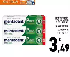 Mentadent - Dentifricio
