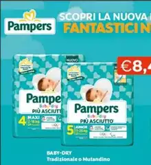 Pampers - Baby-Dry Tradizionale O Mutandino