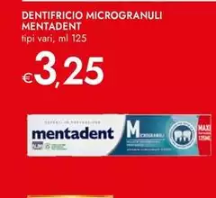 Mentadent - Dentifricio Microgranuli