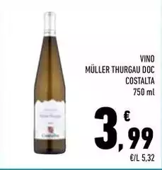 Costalta - Vino Müller Thurgau DOC