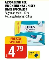 Lines - Assorbenti Per Incontinenza Specialist