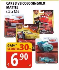 Mattel - Cars 3 Veicolo Singolo