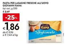 Rana - Pasta Per Lasagne Fresche All'Uovo