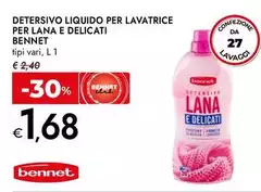 Benent - Detersivo Liquido Per Lavatrice Per Lana E Delicati