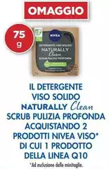 Nivea - Il Detergente Viso Solido Naturally Clean Scrub Pulizia Profonda Acquistando 2 Prodotti
