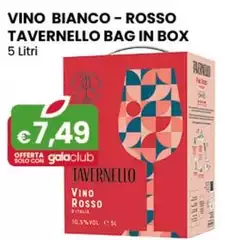 Tavernello - Vino Bianco-Rosso  Bag In Box