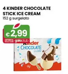 Kinder - 4  Chocolate Stick Ice Cream