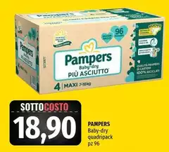 Pampers - Baby-dry Quadripack