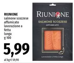 Riunione - Salmone Scozzese Affumicato Lavorazione A Fetta Lunga