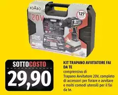 Kit Trapano Avvitatore Fai Da Te