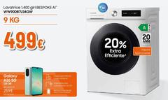 Samsung - Lavatrice 1.400 Giri BESPOKE AI™ WW90DB7U34GW