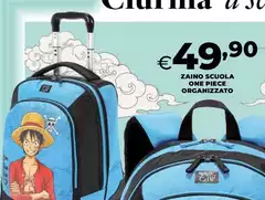 Zaino Scuola One Piece Organizato