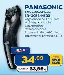 Panasonic - Tagliacapelli Er-gc53-k503