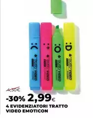 Tratto - 4 Evidenziatori  Video Emoticon