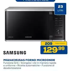 Samsung - MG2AK3515AS Forno Microonde
