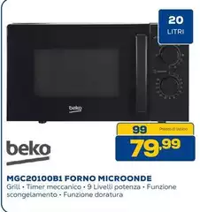 Beko - Mgc20100b10 Forno Microonde
