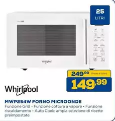 Whirlpool - MWP254W Forno Microonde