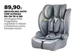 Seggiolino Auto Con Altezza Da Cm 76 A 150