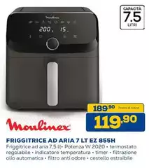 Moulinex - Friggitrice Ad Aria 7 Lt Ez 885h