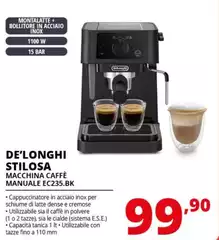 De Longhi - Stilosa EC235.BK Manuale Macchina Per Espresso 1 L